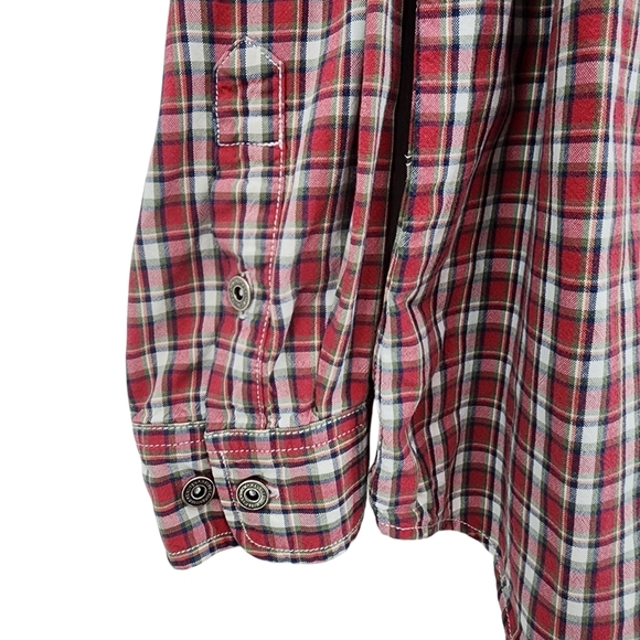 Lauren Ralph Lauren Red Plaid Button Down Shirt - Picture 6 of 8